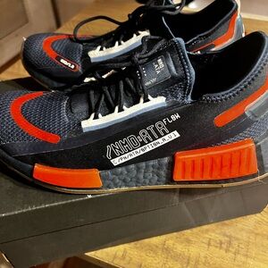 Boys  Black & Red Athletic Sneakers - NMD Inspired Design